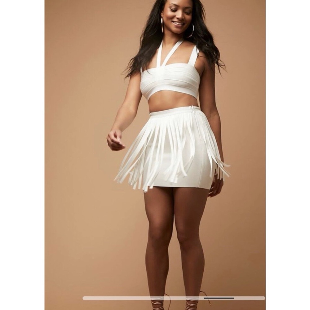 Hervé Léger x Forever 21 collection knit bandage mini skirt